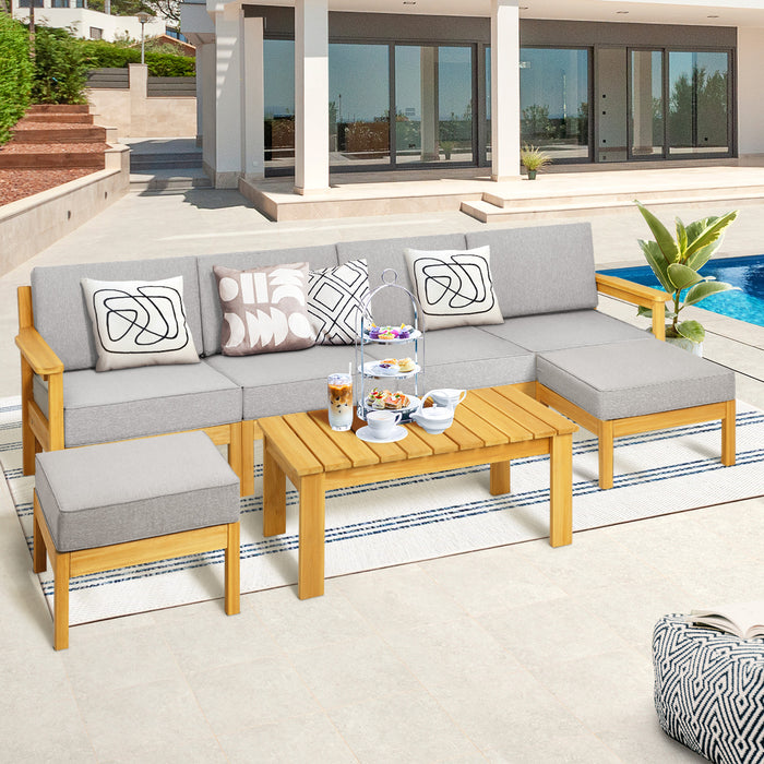 Outdoor Furniture Sofa Set Garden Lounge Patio Furniture Setting 7 Piece