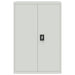 Office Cabinet 90x40x140 Cm Steel Grey Xaalak