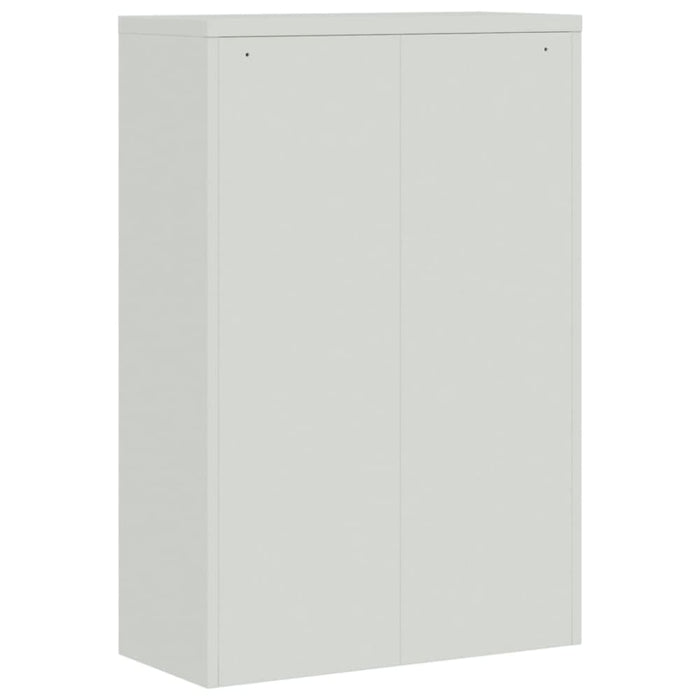 Office Cabinet 90x40x140 Cm Steel Grey Xaalak