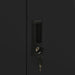 Office Cabinet Black 90x40x102 Cm Steel Ttlaoo