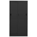 Office Cabinet with Sliding Door Anthracite 90x40x180 Cm