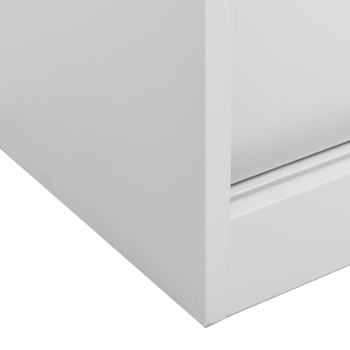 Office Cabinet with Sliding Door Light Grey 90x40x90 Cm