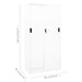 Office Cabinet With Sliding Door White 90x40x180 Cm Steel