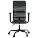 Office Chair Black Mesh Fabric and Faux Leather Tptbot