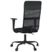 Office Chair Black Mesh Fabric and Faux Leather Tptbot