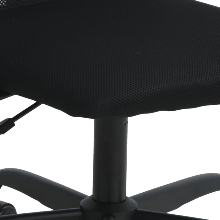 Office Chair Black Mesh Fabric and Faux Leather Tptbot