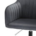 Office Chair Velvet Seat Dark Grey