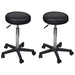Office Stools 2 Pcs Black 35.5x98 Cm Faux Leather Xiioil