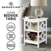 Oliver 2-tier Bedside Table - White