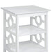 Oliver 2-tier Bedside Table - White