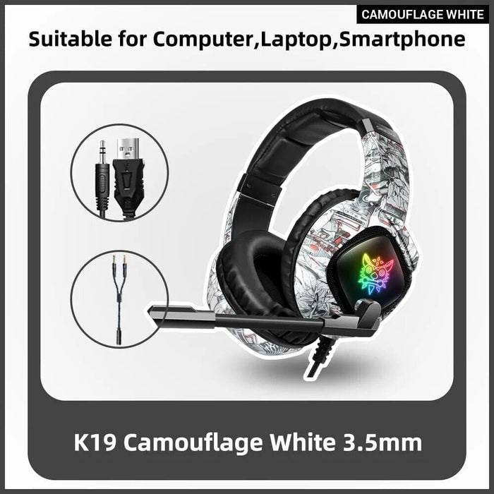 Onikuma K19 Wired Gaming Headset with Noise Cancelling Mic