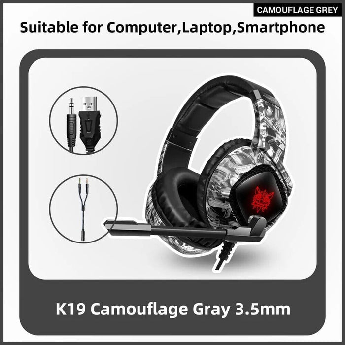 Onikuma K19 Wired Gaming Headset with Noise Cancelling Mic