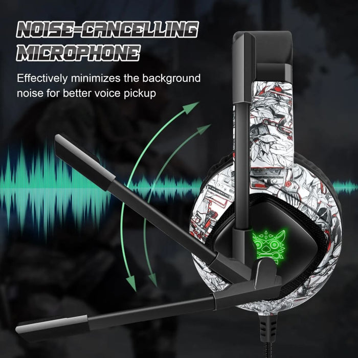 Onikuma K19 Wired Gaming Headset with Noise Cancelling Mic