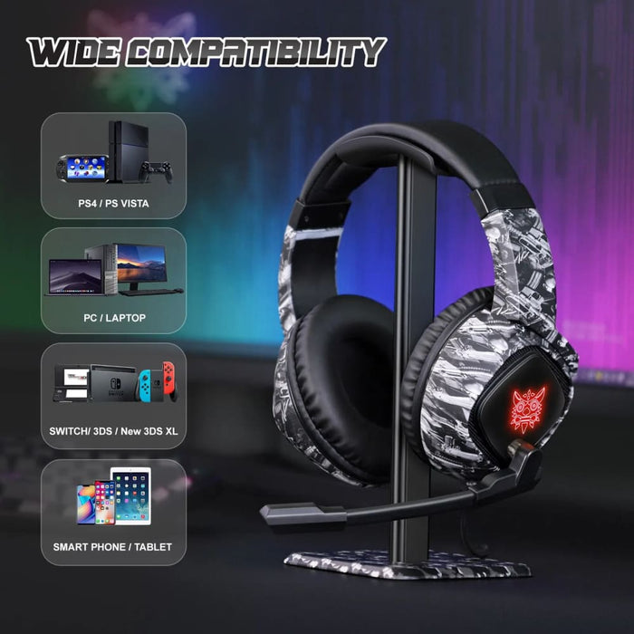 Onikuma K19 Wired Gaming Headset with Noise Cancelling Mic