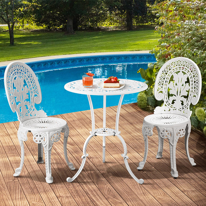 Outdoor Dining Chairs Setting Bistro Set Patio Garden Furniture 3 Piece