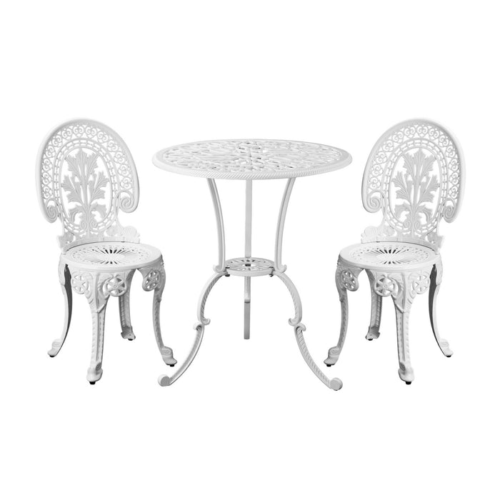 Outdoor Dining Chairs Setting Bistro Set Patio Garden Furniture 3 Piece