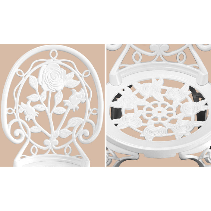 Outdoor Dining Chairs Setting Bistro Set Patio Garden Furniture 3 Piece