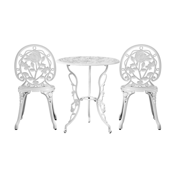 Outdoor Dining Chairs Setting Bistro Set Patio Garden Furniture 3 Piece