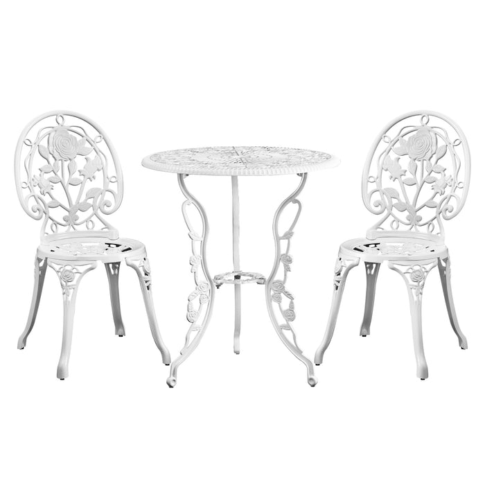 Outdoor Dining Chairs Setting Bistro Set Patio Garden Furniture 3 Piece