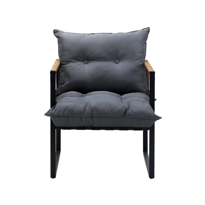 2 Pack Outdoor Furniture Chairs Garden Patio Garden Lounge Set Pe Wicker