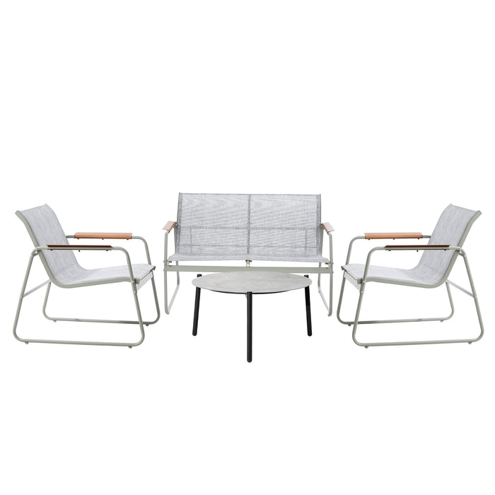 Outdoor Lounge Setting 4 Seater Furniture Patio 70Cm Coffee Table Garden