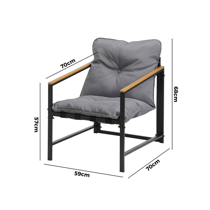 Outdoor Chairs Furniture Setting Garden Patio Armchair Lounge Sofa