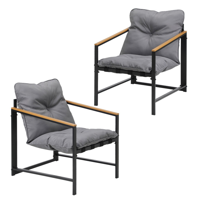 Outdoor Chairs Furniture Setting Garden Patio Armchair Lounge Sofa