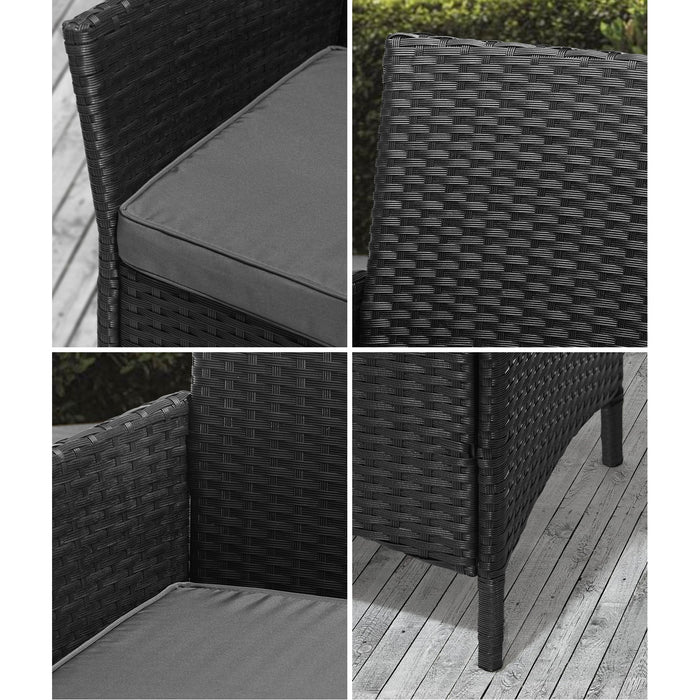 2 Pack Outdoor Dining Chairs Rattan Outdoor Patio Chairs Furniture