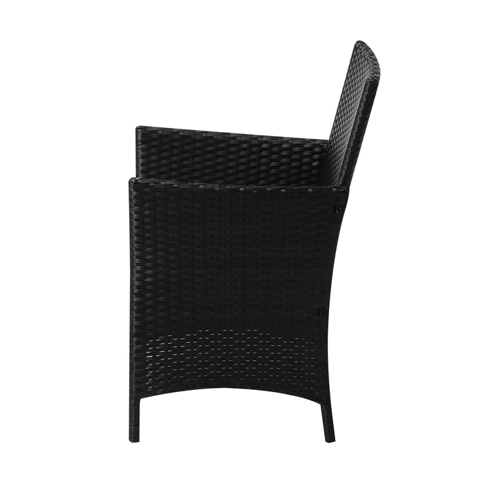 2 Pack Outdoor Dining Chairs Rattan Outdoor Patio Chairs Furniture