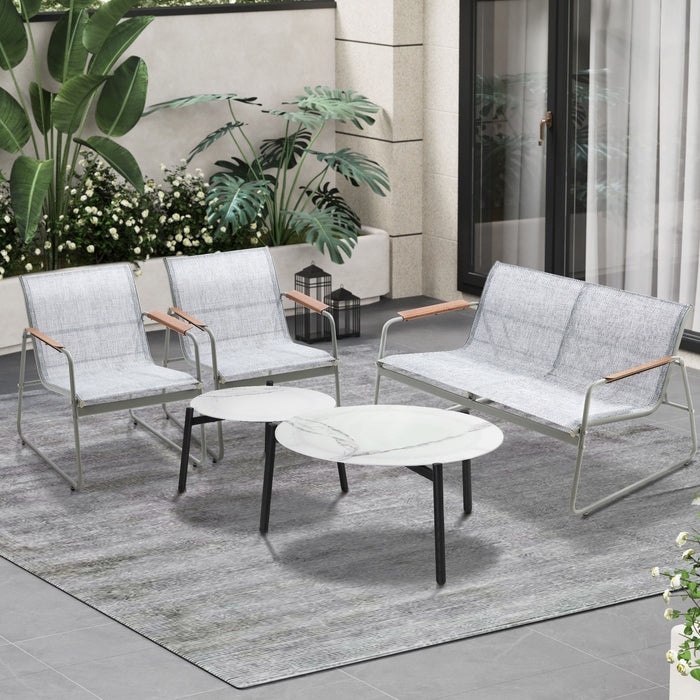 4 Seater Outdoor Lounge Setting Furniture Patio Coffee Table Set Armchair