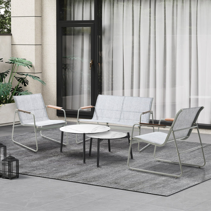 4 Seater Outdoor Lounge Setting Furniture Patio Coffee Table Set Armchair