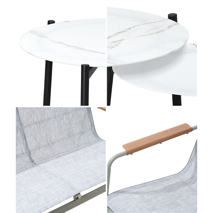 4 Seater Outdoor Lounge Setting Furniture Patio Coffee Table Set Armchair