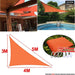 Orange All Size Waterproof Sun Shade Sail Square Rectangle