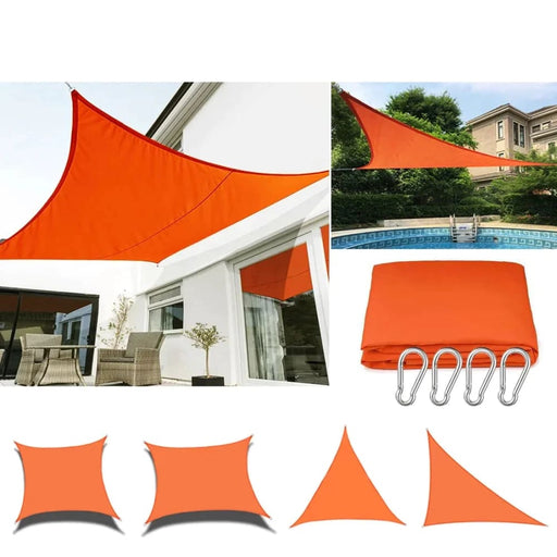 Orange All Size Waterproof Sun Shade Sail Square Rectangle