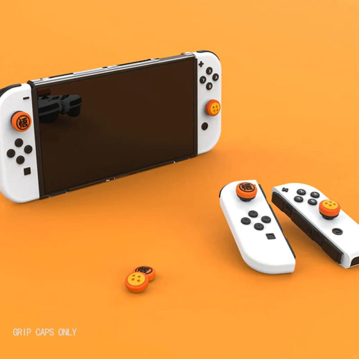Orange Thumb Grip Caps Compatible Nintendo Switch Joypad