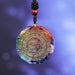 Orgonite Pendant Sri Yantra Necklace Sacred Geometry Chakra