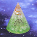 Orgonite Pyramid Natural White Crystal Energy Generator