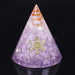 Orgonite Pyramid Natural White Crystal Energy Generator