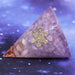 Orgonite Pyramid Natural White Crystal Energy Generator