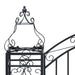 Ornamental Garden Gate Wrought Iron 122x20.5x100 Cm Akaok