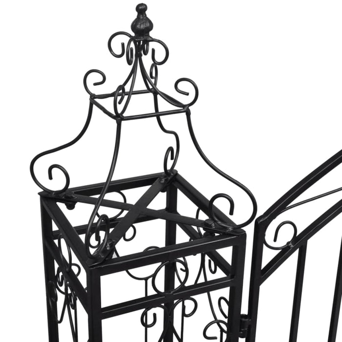 Ornamental Garden Gate Wrought Iron 122x20.5x134 Cm Abkbp