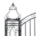 Ornamental Garden Gate Wrought Iron 122x20.5x160 Cm Akaxb