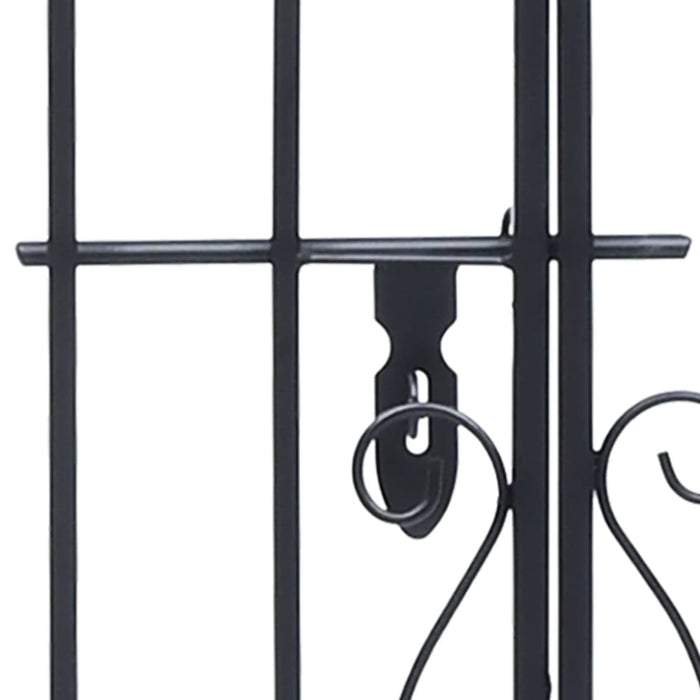 Ornamental Garden Gate Wrought Iron 122x20.5x160 Cm Akaxb