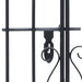Ornamental Garden Gate Wrought Iron 122x20.5x160 Cm Akaxb