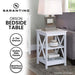Orson 2-tier Bedside Table - White