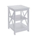 Orson 2-tier Bedside Table - White