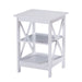 Orson 2-tier Bedside Table - White