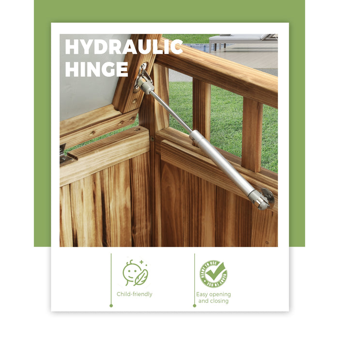 Outdoor Storage Box Garden Bench Tools Toy Chest Furniture Container Shed