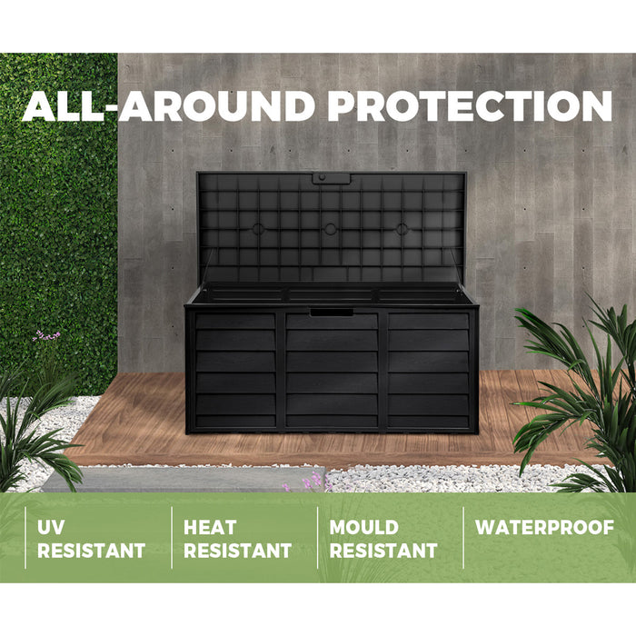 Outdoor Storage Box 290L Black
