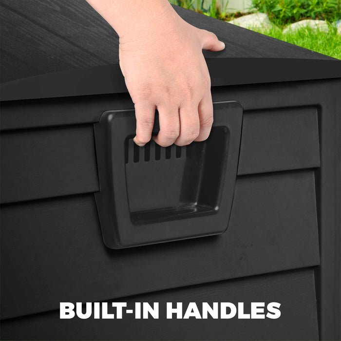 Outdoor Storage Box 290L Black